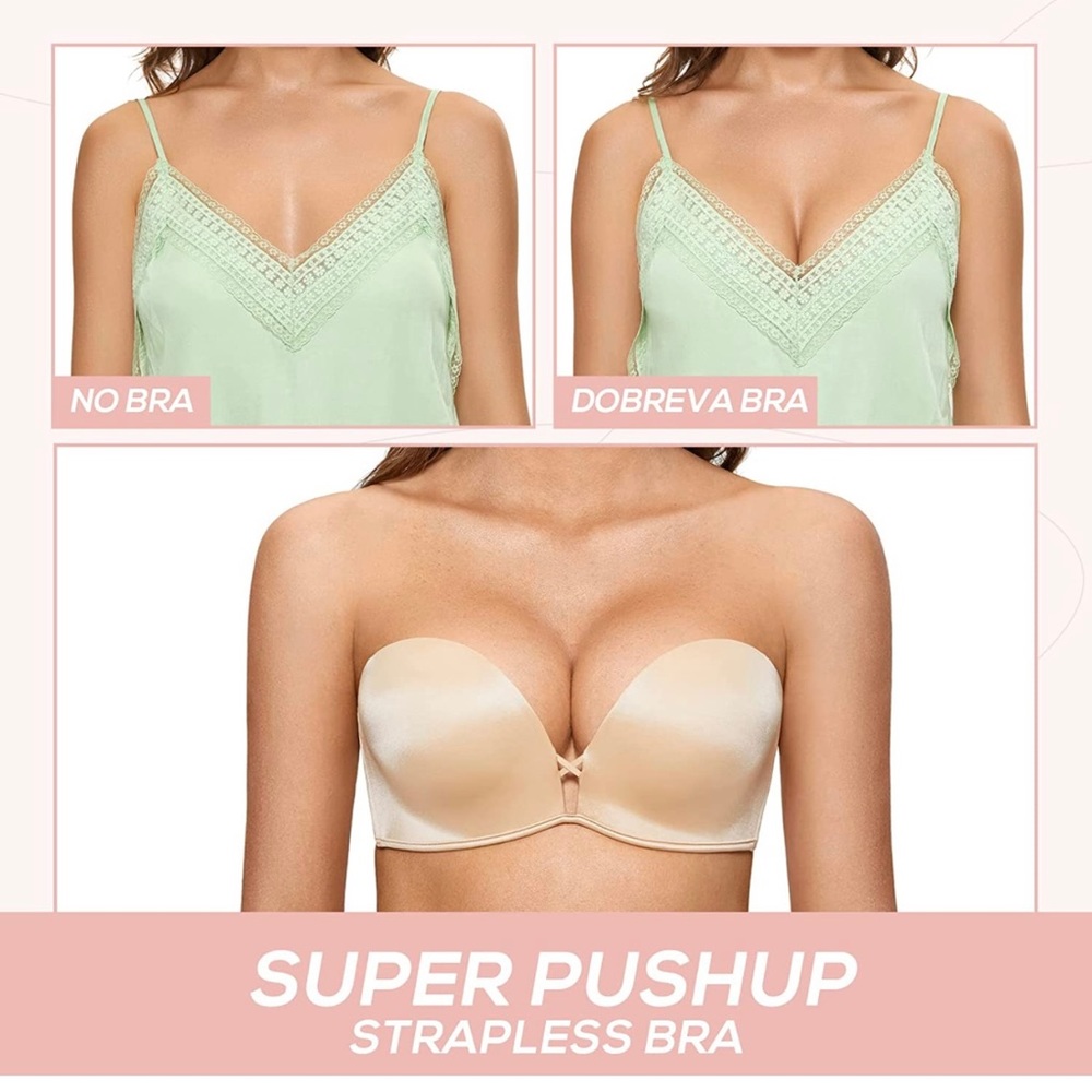 Push up bra. With extra set of clear straps. Never worn